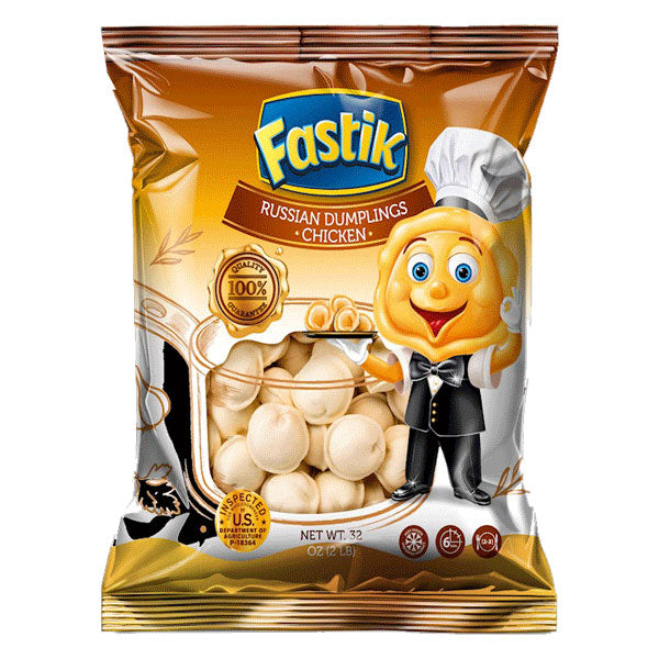 Пельмени (большие) Fastik-Chicken – 2 фунта (907 г)